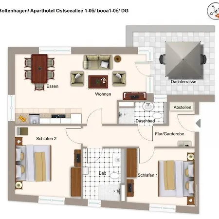 Ostseeallee Ostseeallee 1-06 Apartmán Boltenhagen (Ostseebad)